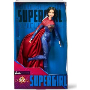 Barbie Supergirl Collectible Doll from The Flash Movie Wearing Red and Blue Suit with Cape, Doll Stand Included - 1 of 4