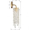 Crystorama Lighting Gabrielle 1 - Light Sconce in  Antique Gold - 4 of 4
