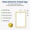 Avery Printable Rectangle Tags, Gold Multi-Lined Border, 2" x 3", Matte White Rectangle Tags, Laser/Inkjet, 80ct, Great for Product Tags - 2 of 4