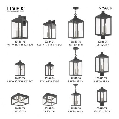 Scandinavian Gray Clear Glass Outdoor Wall Lantern Sconce