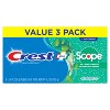 Crest + Scope Complete Whitening Toothpaste Minty Fresh - 5.4oz/3pk - 2 of 4