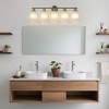 DAKAFUL Modern Bathroom Vanity Light, 4/5/6//8/10-Light Vanity Fixtures with Clear Glass Shade, Reversible Wall Sconces Over Mirror,for Bedroom - 3 of 4