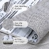 Large Washable Area Rug, Grey Ultra-Soft Low Pile Vintage Distressed Carpet, Non-Slip Foldable Indoor Rug for Living Room Bedroom Dining - 3 of 4