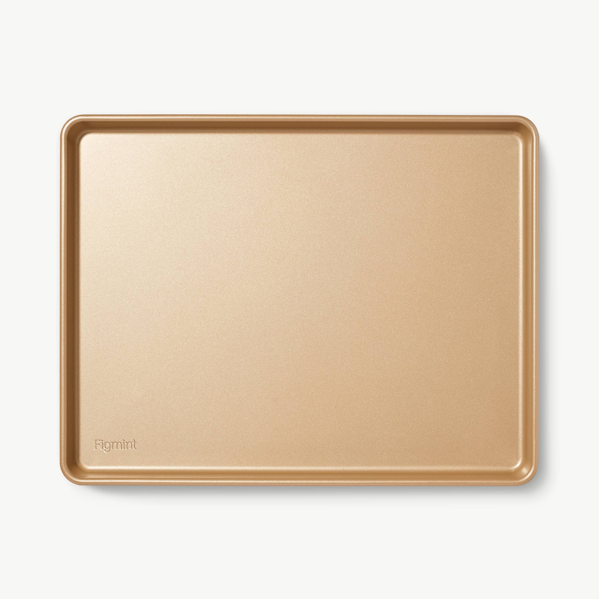 12"x16" Nonstick Aluminized Steel Baking Sheet Gold - Figmint™