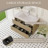 Whisen Floating Wall-Mounted Bathroom Vanity with Resin Sink, Water-Resistant Timber Cabinet and 2 Storage Drawers - 3 of 4