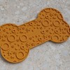 Dexypaws: Enrichment Lick Mat: Brown Bone, Grooved Dog Feeding Pad - 4 of 4