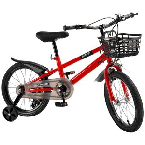 Topteng 16 inches Kids Bike with Kickstand, Dual Hand Brakes, and Adjustable Handlebar & Seat - 1 of 4