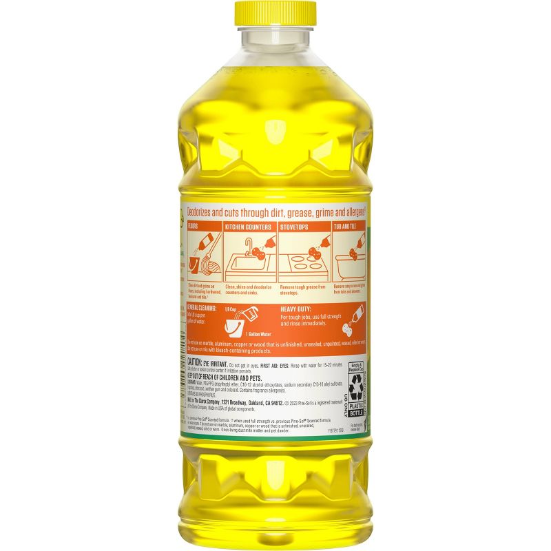 Pine-Sol Lemon Fresh All Purpose Cleaner - 48oz, 5 of 13
