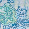 Design Imports  Blue Watercolor Paisley Print Outdoor Tablecloth With Zipper 60X120 - 2 of 4