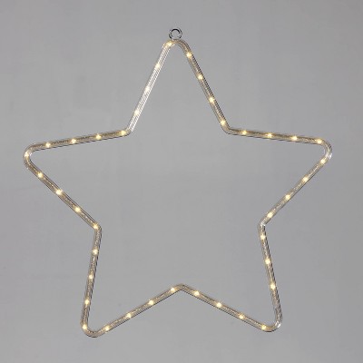 14in LED Dew Drop in Gold Glitter Star Frame Novelty Silhouette Light Warm White - Wondershop™
