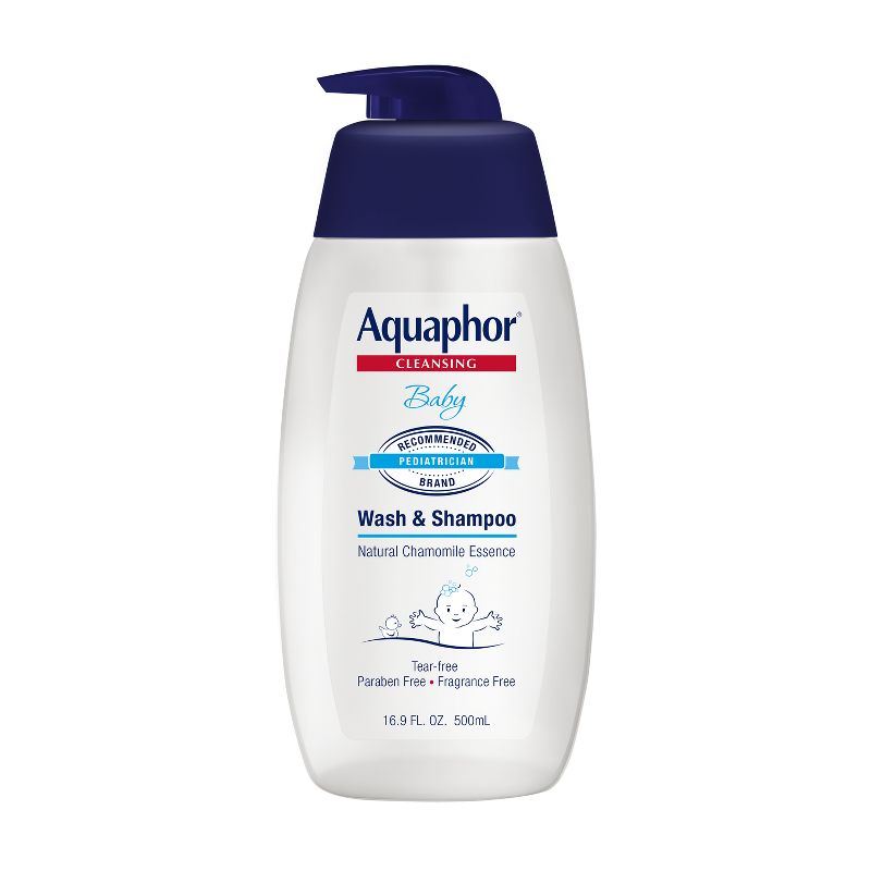 Aquaphor Baby Wash and Shampoo Tear-free &#38; Mild for Sensitive Skin - 16.9 fl oz, 1 of 10