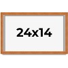 PosterPalooza | Classic Brown Picture Frame - UV Acrylic, Backing Board, Hanging Hardware Included - 2 of 4