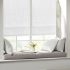 Dsvimoy Curtain Panel Basketweave Cordless Roman Shade for Light Control and Privacy, White, 11.42"*4.4"*7.48" - 2 of 4