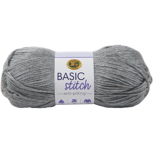 Lion Brand Basic Stitch Anti Pilling Yarn - Silver Heather