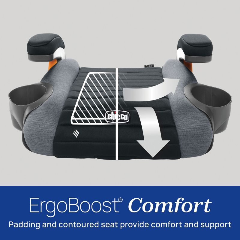 Chicco GoFit Cleartex Backless Booster Car Seat, 3 of 11
