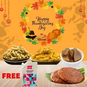 Shastha Thanks Giving Combo - Kaarasev , Mysore Mixture , Halwa , Athirasam + Free Cothas Filter coffee decoction - 1 of 4