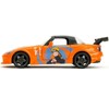 2001 Honda S2000 Orange w/Gray Top and Graphics & Figure "Naruto Shippuden" (2009-2017) TV Series 1/24 Diecast Model Car by Jada - 3 of 4