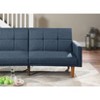 CAVINAS Modern Adjustable Sofa Bed Convertible Folding Couch with Wooden Leg for Apartment, Living Rooms - 3 of 4