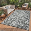 Outdoor Rug Vintage Rug Waterproof Reversible Plastic Straw Rug for Patio Camping RV Balcony Backyard - 2 of 4