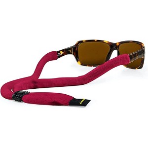 Croakies Cotton Solid Suiters Red Regular|Made in the USA|100% Cotton|made of high quality material that prevents slipping and sliding of sunglasses - 1 of 2