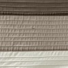SEVOBAL Shower Curtain Faux Silk with Pintucked Detailing and Colorblock Design for Stylish Bathroom Decor, Gray, 72"*72"*0.13" - 4 of 4