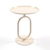 FONTOI Lantern-shaped End Table, Small Round Side Table, Accent Pedestal Table for Living Room Bedroom Corners, White, 18.9"*21.2"*18.9" - 4 of 4