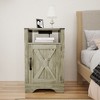 Vynxaria UL Certified Charging Nightstand with USB Ports and Outlets, MDF Wood, Ample Storage, Easy Assembly - 4 of 4