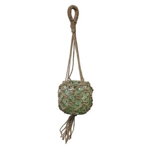 Beachcombers 27" Glass/Net Green Hanging Vase - 1 of 1