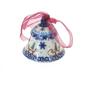 Blue Rose Polish Pottery 30 Vena Small Bell - 1 of 1