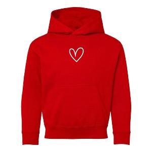The Juniper Shop Embroidered Hand Drawn Heart Youth Graphic Hoodie - 1 of 3
