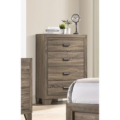 CAVINAS 2/4-Drawer Chest of Drawers for Bedroom,Wooden Bedroom Storage Cabinet,Rustic Bedroom Dresser,1 Piece