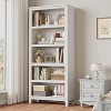 Acekool 71.3" Tall 5-Tier Wooden Bookshelf with 3 Adjustable Shelves, 11.8" Wide Slim Floor-Standing Bookcase for Living Room, Bedroom - 4 of 4