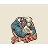 Full Time Dad Business Suit Adult Crew Neck Short Sleeve Tee - 2 of 2