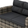 WestinTrends 4-Piece PE Rattan Wicker Conversation Sofa Set with Cushions - image 3 of 4