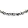 Black Bow Jewelry 7.5mm Stainless Steel Textured Fancy Loose Rope Chain Necklace, 24 In - 2 of 4