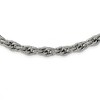 Black Bow Jewelry 7.5mm Stainless Steel Textured Fancy Loose Rope Chain Necklace, 24 In - image 2 of 4