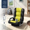 Best Choice Products 360-Degree Swivel Gaming Floor Chair w/ Armrest Handles, Foldable Adjustable Back - 3 of 4