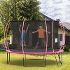 FDW 8/10/12/14FT Trampoline with Enclosure Net Outdoor Jump Rectangle Trampoline - ASTM Approved-Combo Bounce Exercise Trampoline - 2 of 4