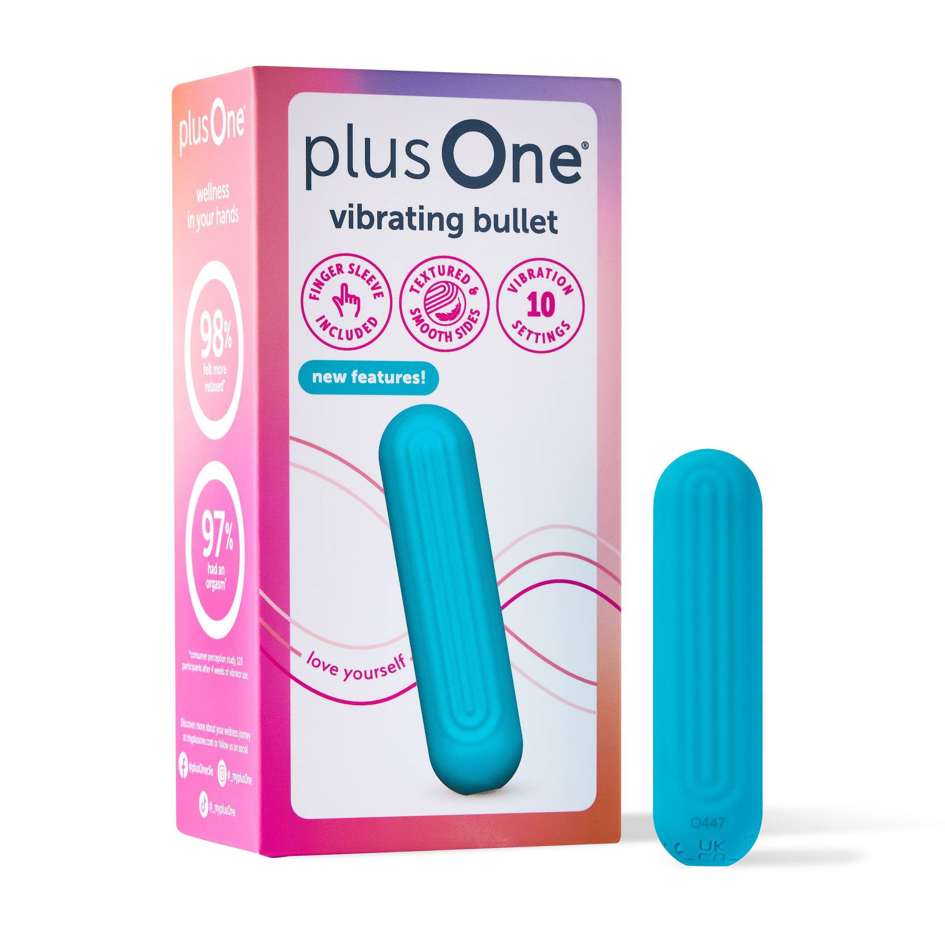 plusOne Waterproof and Rechargeable Vibrating Bullet
