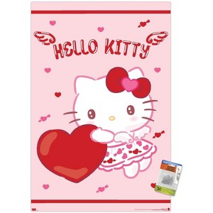Trends International Hello Kitty: 25 Valentine's Day - Hearts & Wings Unframed Wall Poster Prints - 1 of 4