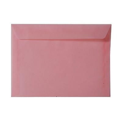 JAM Paper 9 x 12 Booklet Translucent Vellum Envelopes Blush Pink 1592182