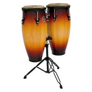 LP City Conga Set with Double Stand Vintage Sunburst 10 in. and 11 in. - 1 of 1