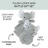 Honest Baby Elephant Lovey and Rattle JUMBO HUGS Gift Set - 3 of 4