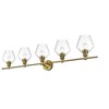 Elegant Lighting Gene 5 Light Satin Gold and Clear Glass Wall Sconce - 3 of 4