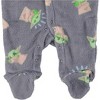 Kids Star Wars Grogu Poses All Over Print Footed Pajamas - 3 of 4