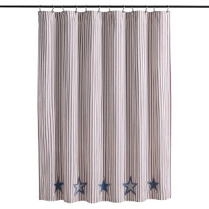 Applique Star Shower Curtain 72x72 VHC Brands - 1 of 4