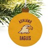Ashland University Eagles Logo Wood Christmas Tree Holiday Ornament - 4 of 4