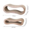 THE LICKER STORE Suvi Modern Cardboard Infinity 2-in-1 Lounge Bed Cat Scratcher with Catnip - 4 of 4
