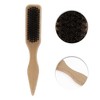 Unique Bargains Men's Portable Beard Comb Wood Color 1 Pc - 3 of 3