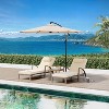 Adjustable Chaise Lounge, PE Rattan Pool Chair with Cushion & Wheels for Patio/Backyard - Brown+Beige - 3 of 4